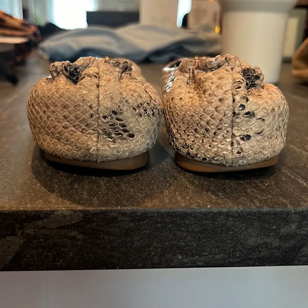Tory Burch Snakeskin Flats